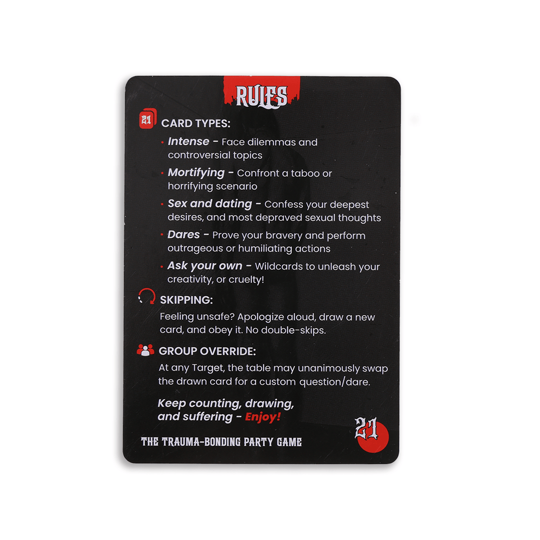 TWENTY-ONE™ Adult Party Card Game (18+) | 225 Cards for Game Night Fun - Retro vGames