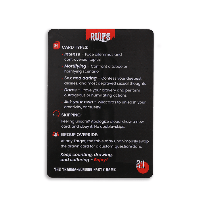 TWENTY-ONE™ Adult Party Card Game (18+) | 225 Cards for Game Night Fun - Retro vGames