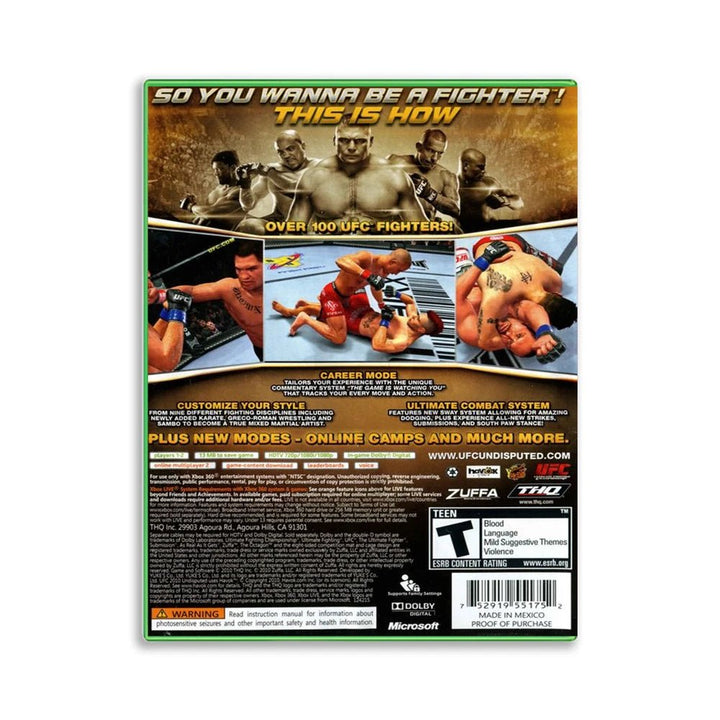 UFC Undisputed 2010 - Xbox 360 Game - Retro vGames