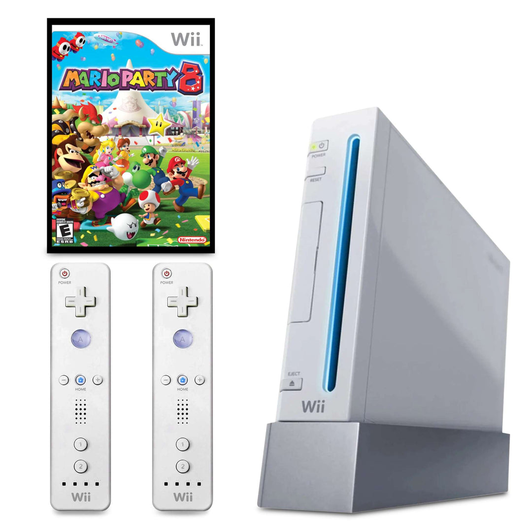 Wii Console Bundle: Mario Party 8 - Retro vGames