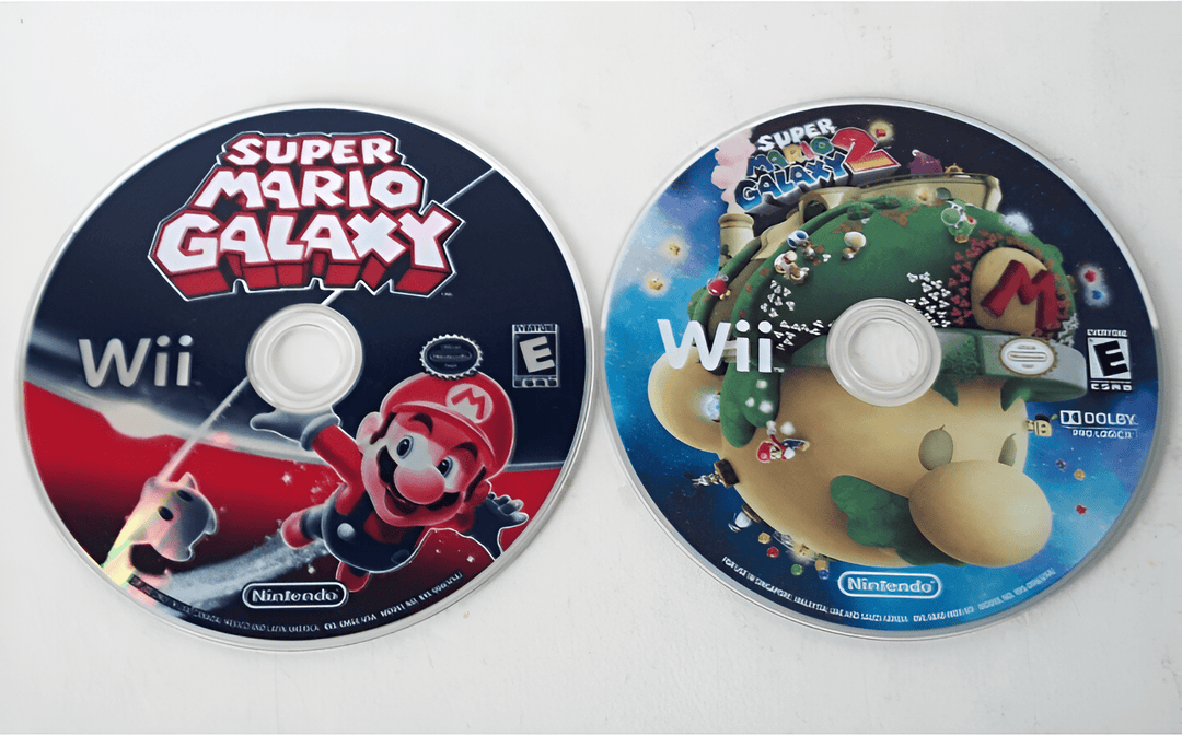 Wii Console Bundle: Super Mario Galaxy 1 and 2 - Retro vGames