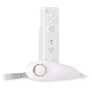 Wii Controller Bundle - Nunchuk and Remote White - Retro vGames