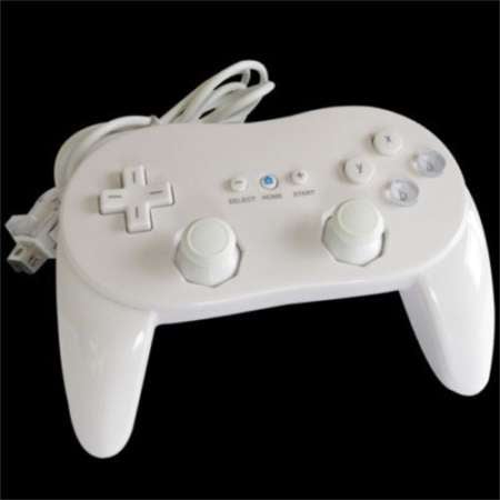 Wii / Wii U Wired Pro Controller - White - Retro vGames
