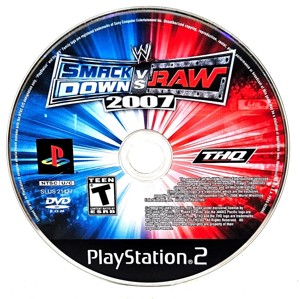 WWE Smackdown vs. Raw 2007 - PS2 Game - Retro vGames