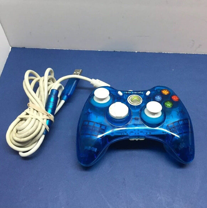 Xbox 360 Blue Rock Candy Wired Controller - Retro vGames
