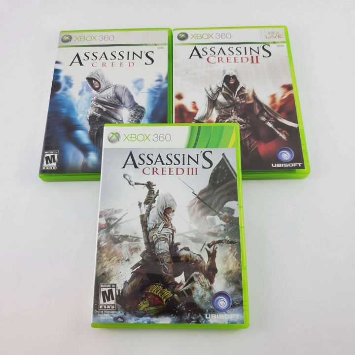 Xbox 360 Console Bundle: Assassin's Creed I, II & III - Retro vGames