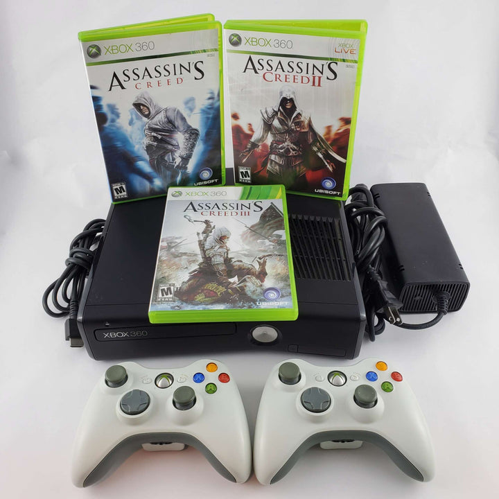 Xbox 360 Console Bundle: Assassin's Creed I, II & III - Retro vGames