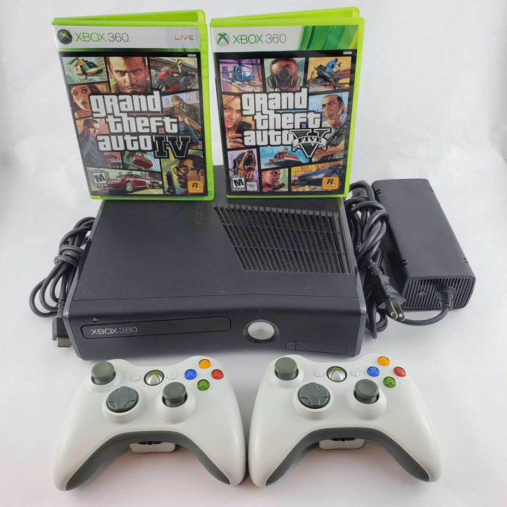 Xbox 360 Console Bundle: Grand Theft Auto IV & V - Retro vGames