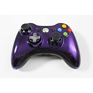 Xbox 360 Purple Chrome Limited Edition Controller - Retro vGames