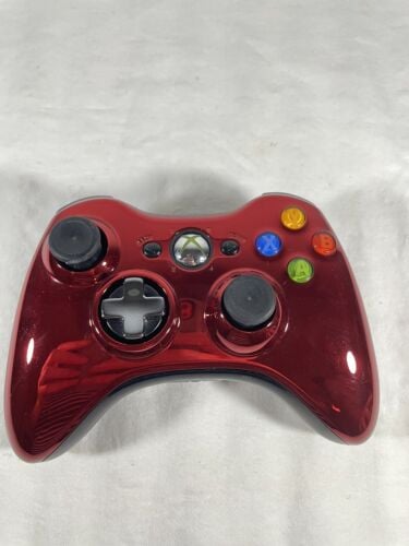 Xbox 360 Red Chrome Limited Edition Controller - Retro vGames