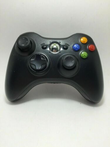 XBOX 360 Wireles Controller (Microsoft) - Black - Retro vGames