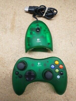 Xbox Original Green Logitech Wireless Controller - Retro vGames