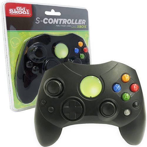Xbox Original Wired Controller Black - Old Skool - Retro vGames