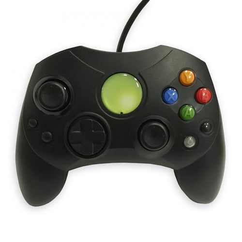 Xbox Original Kabelgebundener Controller Schwarz - Old Skool - Image 2