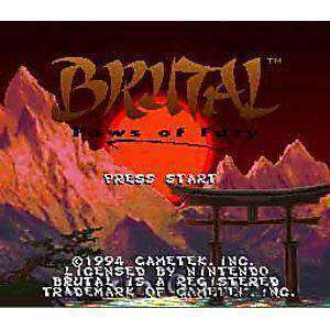 Brutal Paws of Fury - SNES Game | Retrolio Games